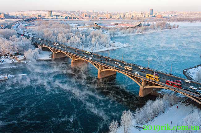 Зима в Красноярську