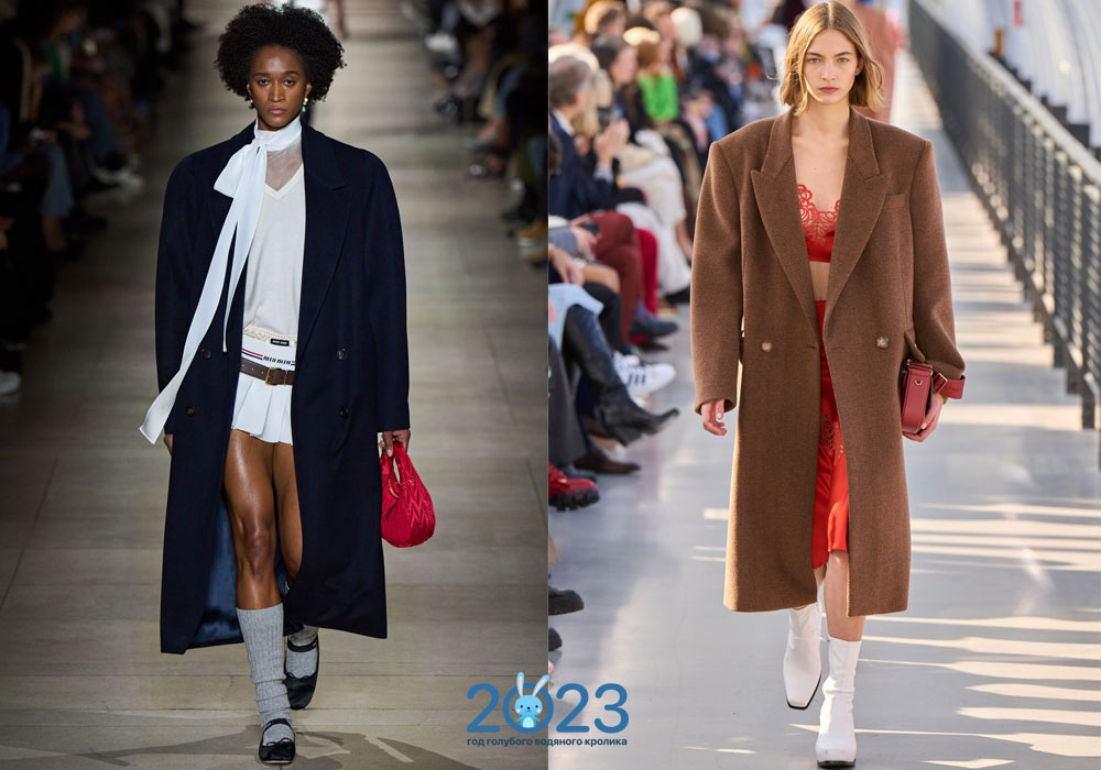Модні пальта з розширеною лінією плеча осінь-зима 2022-2023