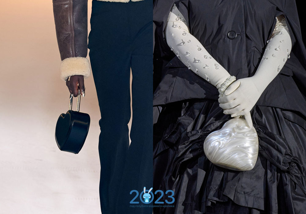 Модні сумки у формі серця осінь-зима 2022-2023